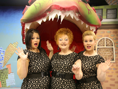 Theater Bartlesville actors performing in Little Shop of Horrors