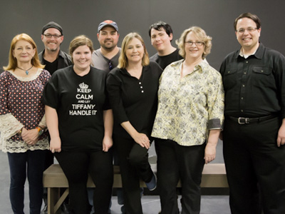 A group photo of Theater Bartlesville volunteers